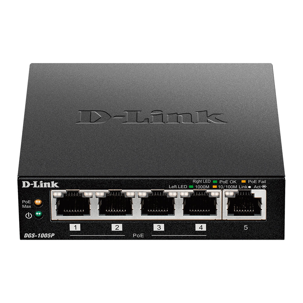 D-Link Ethernet Switch, Play Gigabit Design Compact 5-Port n Plug Fanl 
