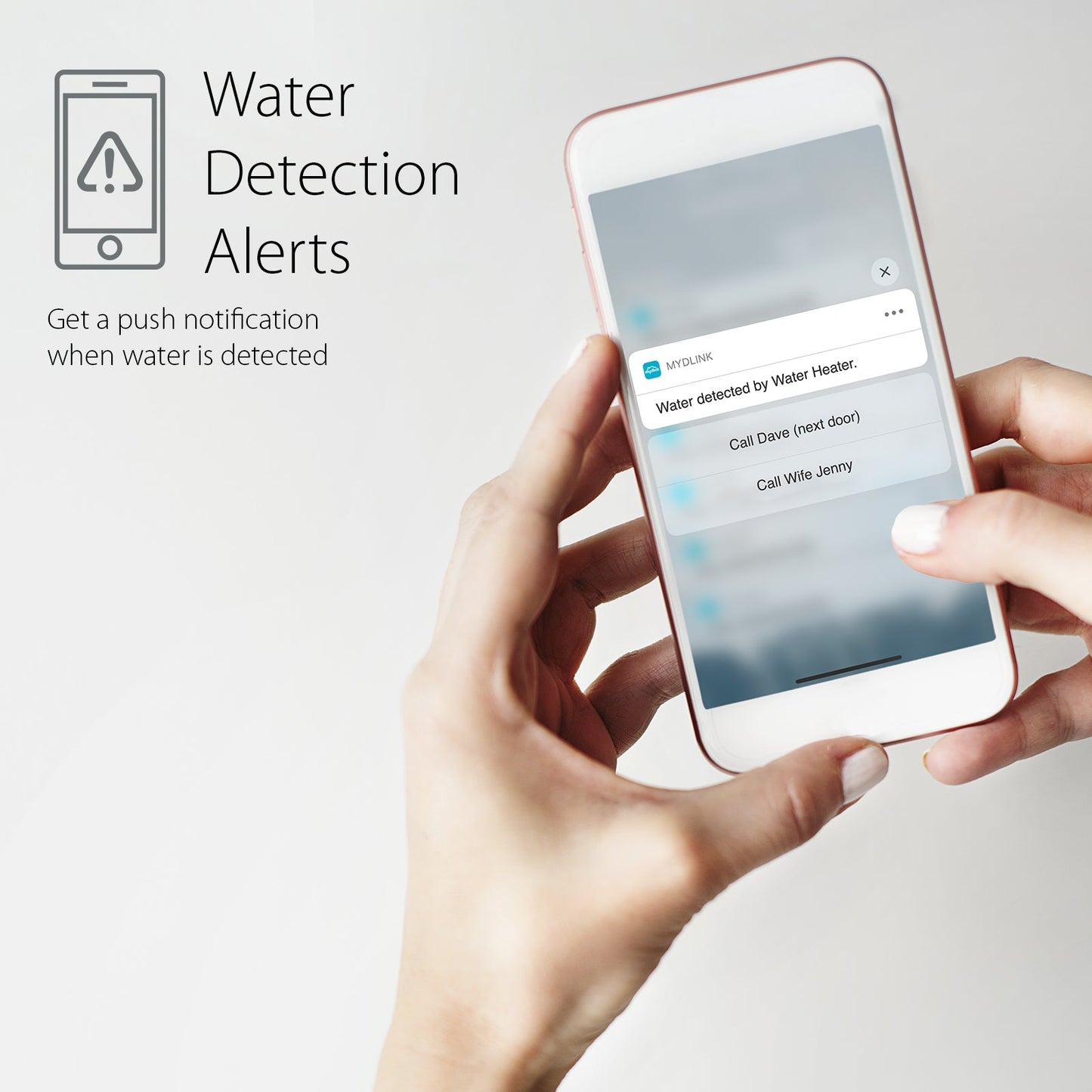 Wi-Fi intelligent pour toute la maison Trousse de capteur de fuite d’eau Plus - DCH-S1622KT