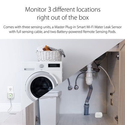D-Link Water Sensor Kit - monitor 3 locations out of the box