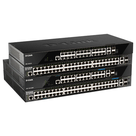 D-Link 28-Port Layer 3 Stackable Smart Managed Switch - DGS-1520-28MP
